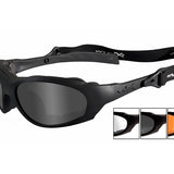 Wiley X XL-1 Advanced Changeable Sunglasses Rx Ready with High Velocity Protection - Matte Black Frame with Smoke Grey - Clear Lens Kit (291)