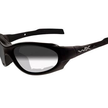 Wiley X XL-1 Advanced Changeable Sunglasses Rx Ready with High Velocity Protection - Matte Black Frame with Smoke Grey - Clear Lens Kit (291)