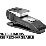 QuiqLite X USB Rechargeable UV and White LED Light - 75 Lumens - 385nm - Uses Built-in Li-ion Battery Pack