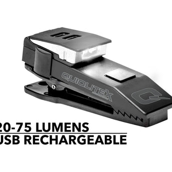 QuiqLite X USB Rechargeable UV and White LED Light - 75 Lumens - 385nm - Uses Built-in Li-ion Battery Pack