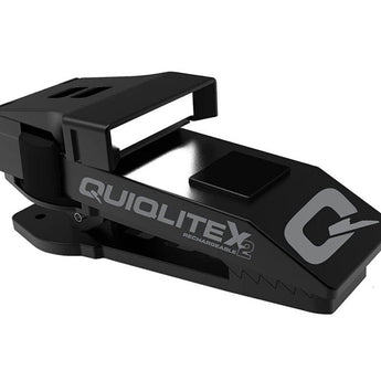 QuiqLite X2 USB Rechargeable White and White LED Light - 200 Lumens - Uses Built-in Li-ion Battery Pack