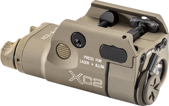 SureFire XC2-A-IRC Ultra-Compact IR LED Weapon Light - 300mW - Includes 1 x AAA - Tan