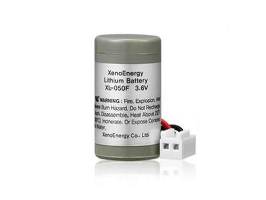 Xeno XL-050F-CASE1 1/2AA 1200mAh 3.6V Lithium Thionyl Chloride (LiSOCl2) Bobbin Wound Button Top Battery with Molex 5051 Connector - Bulk