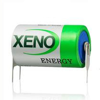 Xeno XL-050F 1/2AA 1200mAh 3.6V Lithium Thionyl Chloride (Li-SOCl2) Battery with T1, T2, T3, or T3R Tabs - Bulk