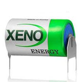 Xeno XL-050F 1/2AA 1200mAh 3.6V Lithium Thionyl Chloride (Li-SOCl2) Battery with T1, T2, T3, or T3R Tabs - Bulk