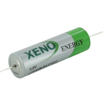 Xeno XL-060F-AX AA 2400mAh 3.6V Lithium Thionyl Chloride (LiSOCI2) Battery with Axial Leads - Bulk