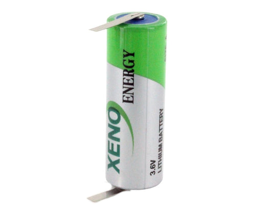 Xeno XL-100F A-cell 3600mAh 3.6V Lithium Thionyl Chloride (Li-SOCl2) Bobbin Wound Battery with T1, T2, T3, or T3R Tabs - Bulk
