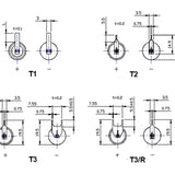 Xeno XL-100F A-cell 3600mAh 3.6V Lithium Thionyl Chloride (Li-SOCl2) Battery with T1, T2, T3, or T3R Tabs - Bulk
