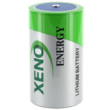 Xeno XL-205F D-cell 19000mAh 3.6V Lithium Thionyl Chloride (Li-SOCl2) Button Top or Battery with Tabs - Bulk