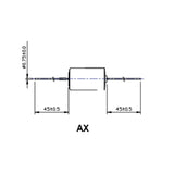 Xeno XL-205F-AX D-cell 19000mAh 3.6V Lithium Thionyl Chloride (LiSOCI2) Battery with Axial Leads - Bulk