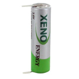 Xeno XLP-060F AA 2400mAh 3.6V High Pulse Lithium Thionyl Chloride (LiSOCI2) Battery with Terminal Options