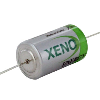 Xeno XL-050F-AX 1/2AA 1200mAh 3.6V 1.2A Lithium Thionyl Chloride (LiSOCI2) Battery with Axial Leads - Bulk