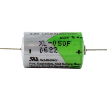 Xeno XL-050F-AX 1/2AA 1200mAh 3.6V 1.2A Lithium Thionyl Chloride (LiSOCI2) Battery with Axial Leads - Bulk