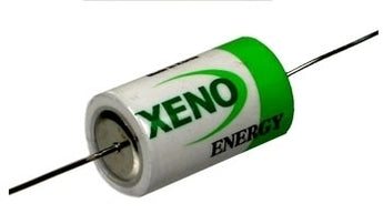 Xeno XL-050F-AX 1/2AA 1200mAh 3.6V 1.2A Lithium Thionyl Chloride (LiSOCI2) Battery with Axial Leads - Bulk