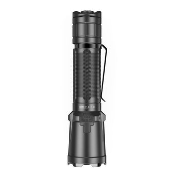 Klarus XT11GT Pro V2.0 USB-C Rechargeable Tactical LED Flashlight - Luminus SST-70 - 3300 Lumens - Uses 2 x CR123A or 1 x 18650 (Included) - Black or Wolf Grey