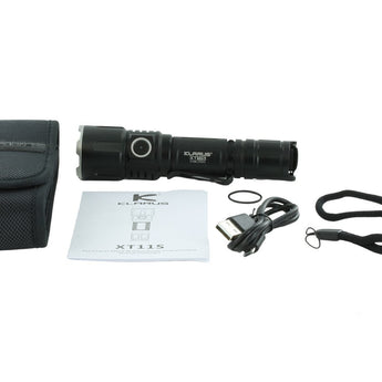 Klarus XT11S Rechargeable Flashlight - CREE XP-L HI V3 LED - 1100 Lumens - Uses 2 x CR123A or 1 x 18650 (Included)