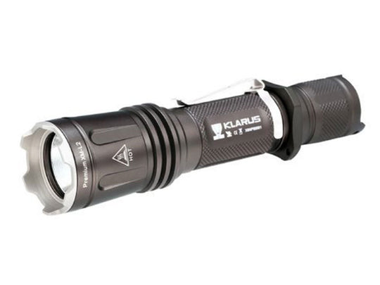 Klarus XT11 LED Flashlight with CREE XM-L2 LED - 820 Lumens - Silver Bezel - Uses 2 x CR123A Batteries or 1 x 18650