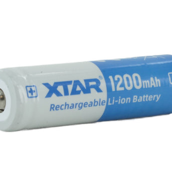 XTAR 14500 1200mAh 3.7V Protected 2.8A Lithium Ion (Li-ion) Button Top Battery