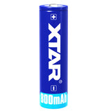 XTAR INR 14500 800mAh 3.7V Unprotected Lithium Ion (Li-ion) Button Top Battery - Boxed