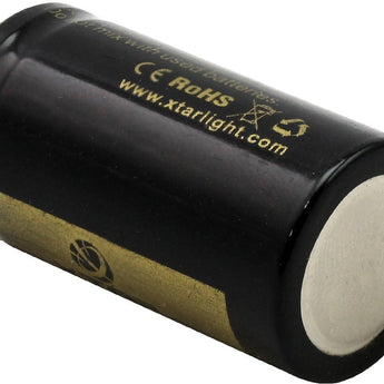 Xtar IMR 18350 850mAh 3.7V Protected High-Drain 4.25A Lithium Manganese (LiMn2O4) Button Top Battery - Boxed