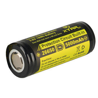 XTAR 26650 Battery - Angle Shot