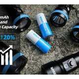 XTAR 26650 6000mAh 3.6V 10A Protected Lithium Ion (Li-ion) Button Top Battery - Boxed