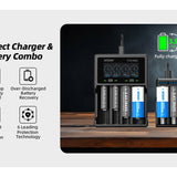 XTAR 26650 6000mAh 3.6V 10A Protected Lithium Ion (Li-ion) Button Top Battery - Boxed