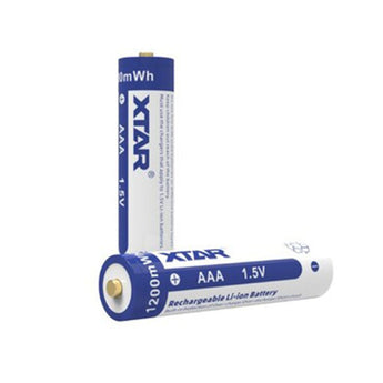 XTAR AAA 750mAh / 1200mWh 1.5V Rechargeable Protected Lithium-Ion Lithium Nickel Manganese Cobalt Oxide (LiNiCoMnO2) Button Top Battery - Bulk