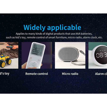 XTAR AAA 750mAh / 1200mWh 1.5V Rechargeable Protected Lithium-Ion Lithium Nickel Manganese Cobalt Oxide (LiNiCoMnO2) Button Top Battery - Bulk