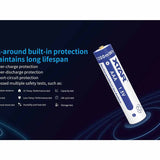 XTAR AAA 750mAh / 1200mWh 1.5V Rechargeable Protected Lithium-Ion Lithium Nickel Manganese Cobalt Oxide (LiNiCoMnO2) Button Top Battery - Bulk
