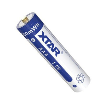 XTAR AAA 750mAh / 1200mWh 1.5V Rechargeable Protected Lithium-Ion Lithium Nickel Manganese Cobalt Oxide (LiNiCoMnO2) Button Top Battery - Bulk
