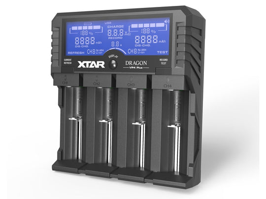 XTAR Dragon VP4 Plus 4 Slot Professional Battery Charger and Tester