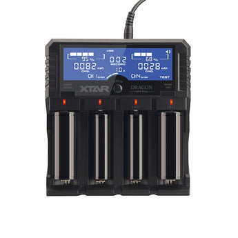 XTAR Dragon VP4 Plus 4 Slot Professional Battery Charger and Tester