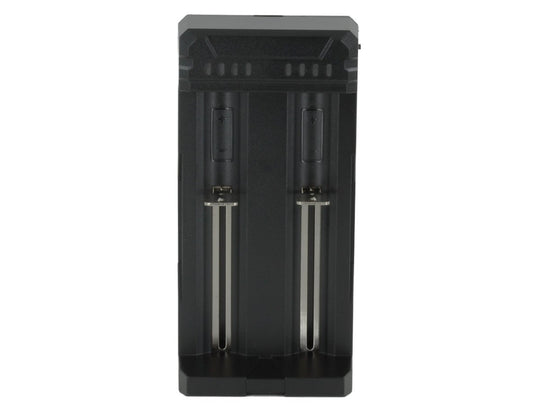 XTAR FC2 2-Channel Smart Charger for Li-ion, Ni-Cd, and NiMH Batteries - Includes Micro-USB Cable