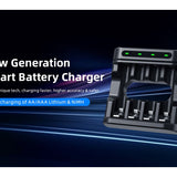 XTAR L4 4-Bay Smart Charger for NiMH and Li-ion AA and AAAs
