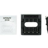 XTAR L4 4-Bay Smart Charger for NiMH and Li-ion AA and AAAs