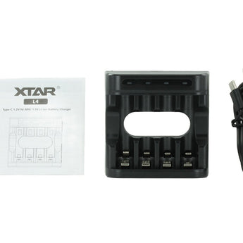 XTAR L4 4-Bay Smart Charger for NiMH and Li-ion AA and AAAs