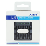 XTAR L4 4-Bay Smart Charger for NiMH and Li-ion AA and AAAs