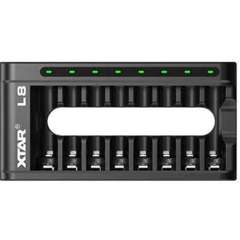 XTAR L8 8-Bay Smart Charger for NiMH and Li-ion AA and AAAs