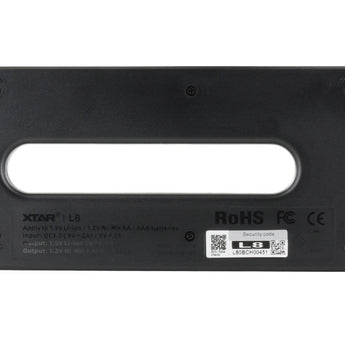 XTAR L8 8-Bay Smart Charger for NiMH and Li-ion AA and AAAs