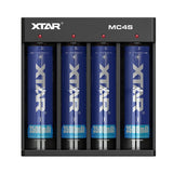 XTAR MC4S 4-Bay Li-ion and NiMH Battery Charger