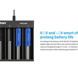 XTAR MC4S 4-Bay Li-ion and NiMH Battery Charger