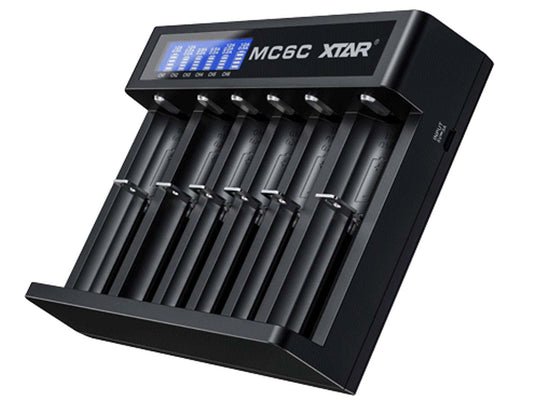 XTAR MC6C Six Bay Battery Charger