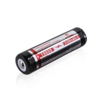 Xtar Panasonic NCR 18650 3100mAh 3.6V Protected High-Drain 3.54A Lithium Ion (Li-ion) Button Top Battery - Boxed