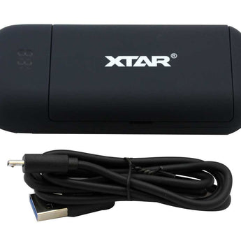 XTAR PB2 2-Bay Li-ion Battery Charger and Powerbank