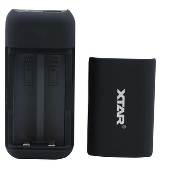 XTAR PB2 2-Bay Li-ion Battery Charger and Powerbank