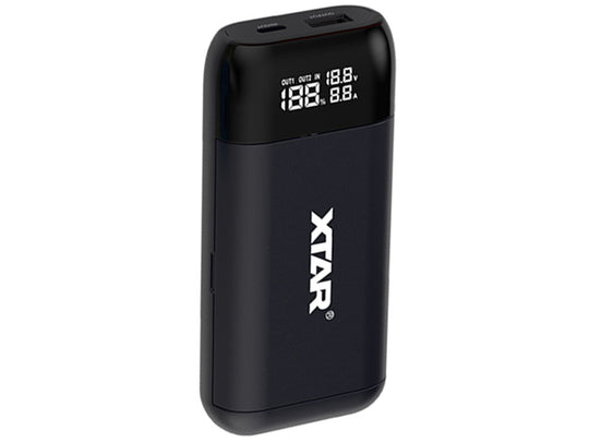XTAR PB2S USB-C Rechargeable Portable Li-ion Charger and Powerbank - Black, Blue, or Red