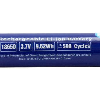 Xtar Samsung ICR 18650 2600mAh 3.7V Protected High-Drain 5.2A Lithium Ion (Li-ion) Button Top Battery - Boxed