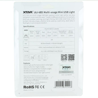 XTAR UL1-120 USB Powered Goose Neck LED Flashlight - 120 Lumens