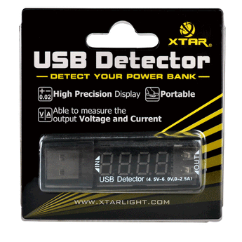 XTAR VI01 USB Current/Voltage Detector with High Precision Display